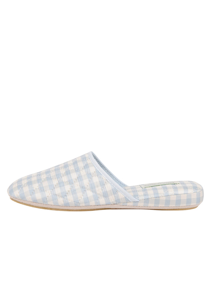 Patricia Green Patricia Green Women’s Sari Silk Check Slipper In Blue
