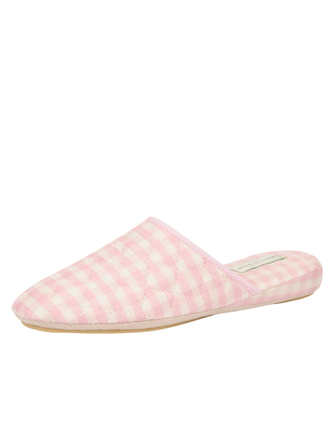 patricia green Patricia Green Women’s Sari Silk Check Slipper in Pink