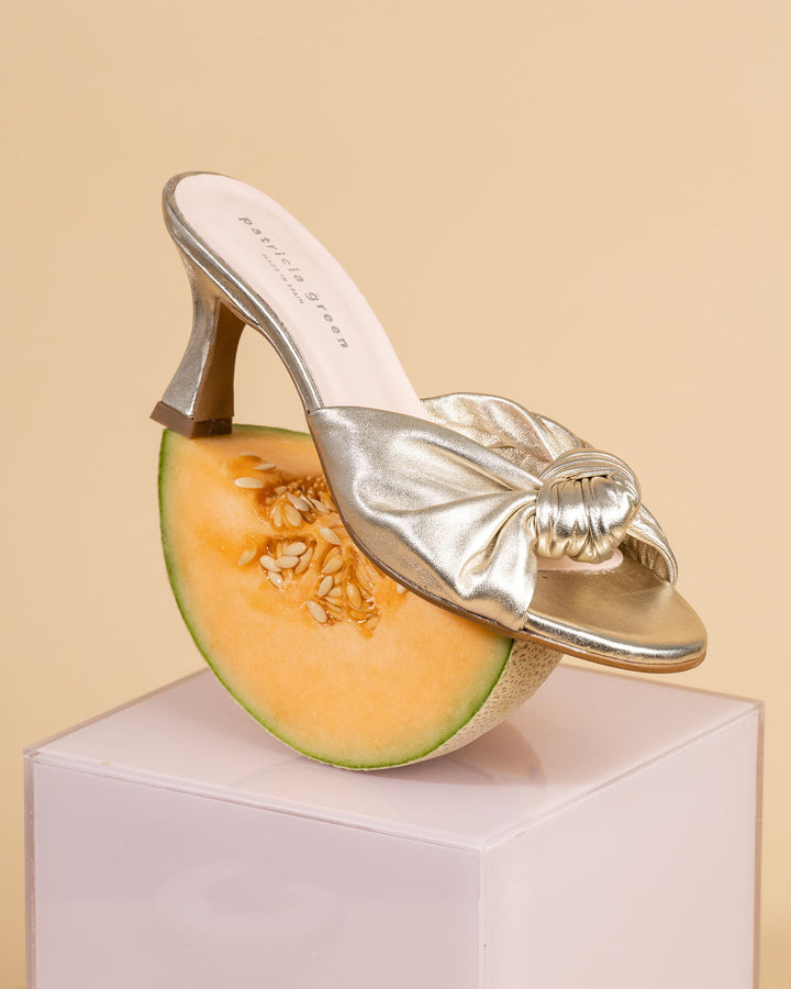 Patricia Green Patricia Green Women’s Savannah Knotted Bow Slide In Gold