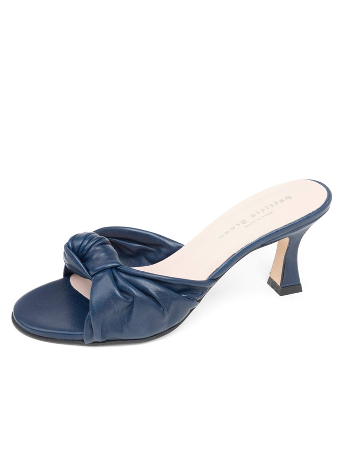 patricia green Patricia Green Women’s Savannah Knotted Bow Slide in Navy