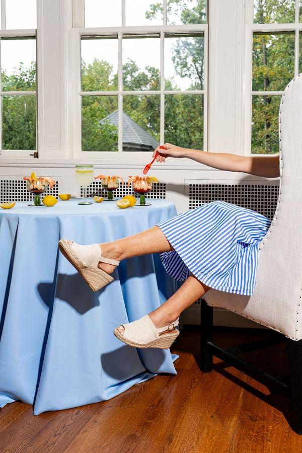 Patricia Green Patricia Green Women’s Shen Slingback Espadrille In Cream Natural Metallic