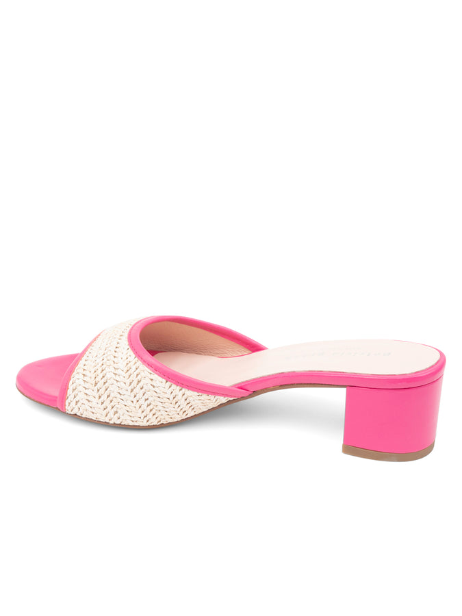 Patricia Green Patricia Green Women’s Sienna Raffia Block Heel In Hot Pink