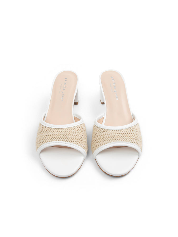 Patricia Green Patricia Green Women’s Sienna Raffia Block Heel In White