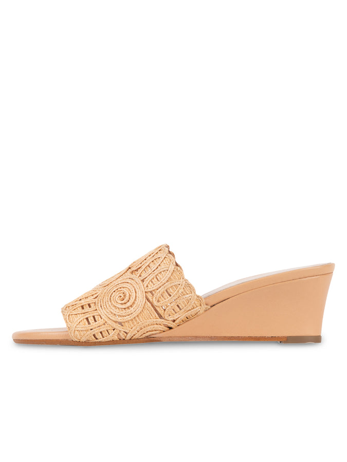 Patricia Green Patricia Green Women’s Siesta Swirled Raffia Wedge In Natural