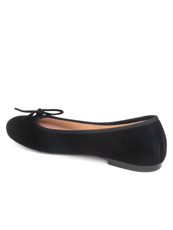 Patricia Green Patricia Green Women’s Skim Ballerina Flat In Black Suede