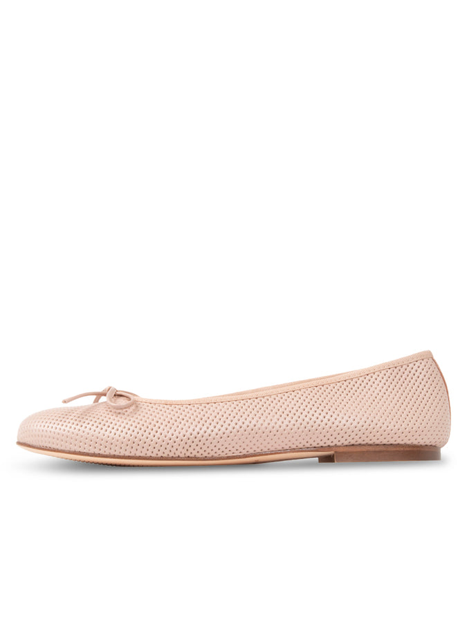 Patricia Green Patricia Green Women’s Skim Ballerina Flat In Blush Perforated