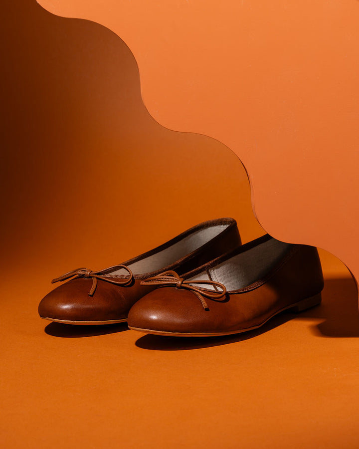 Patricia Green Patricia Green Women’s Skim Ballerina Flat In Luggage