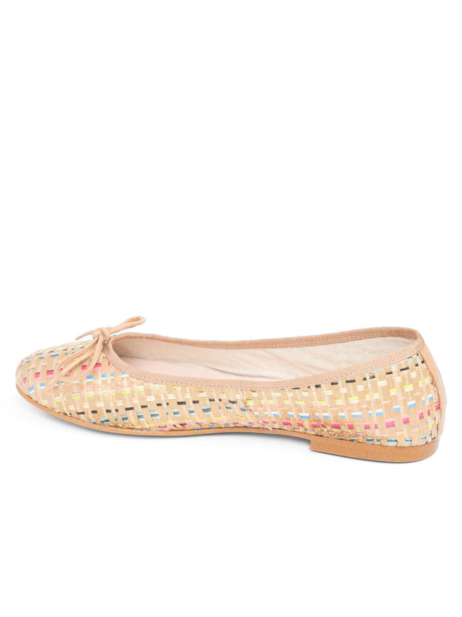 Patricia Green Patricia Green Women’s Skim Ballerina Flat In Multi Raffia