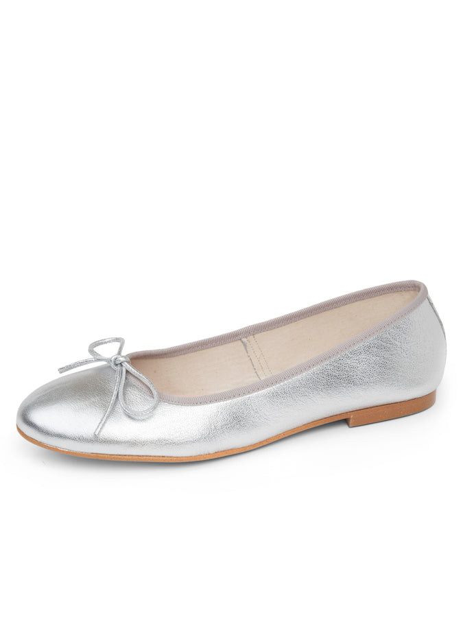patricia green Patricia Green Women’s Skim Ballerina Flat in Silver