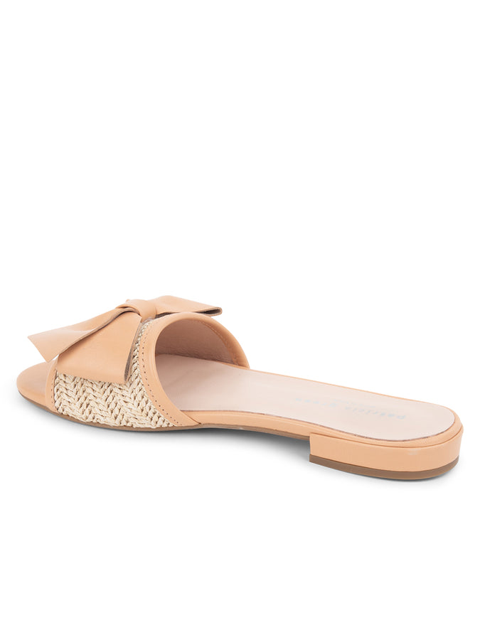 Patricia Green Patricia Green Women’s St. Tropez Raffia Slide Sandal In Nude