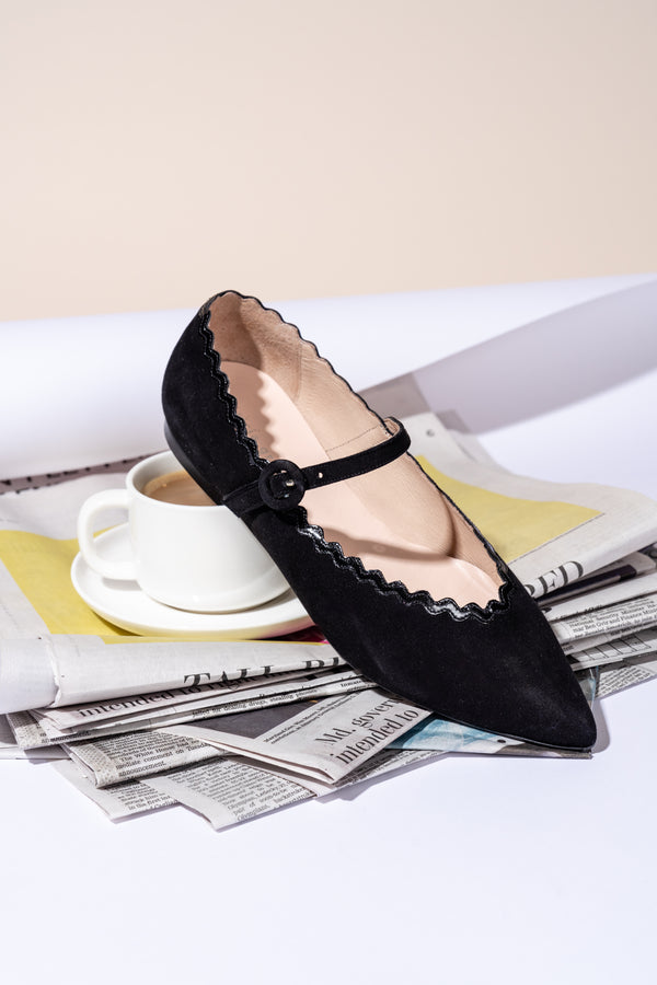 Patricia Green Patricia Green Women’s Sutton Scalloped Mary Jane In Black