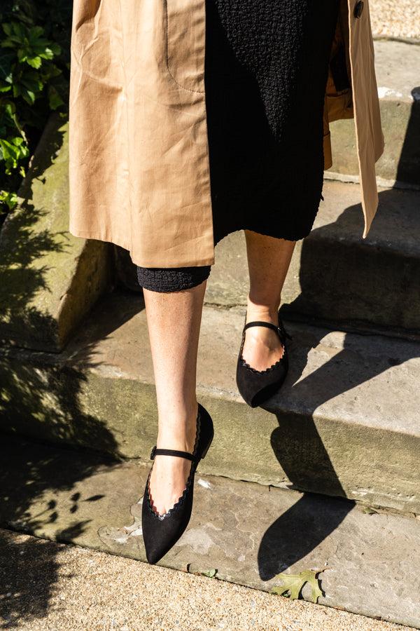 Patricia Green Patricia Green Women’s Sutton Scalloped Mary Jane In Black