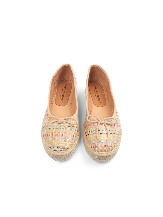 Patricia Green Patricia Green Women’s Sydney Ballet Flat Espadrille In Rainbow Raffia