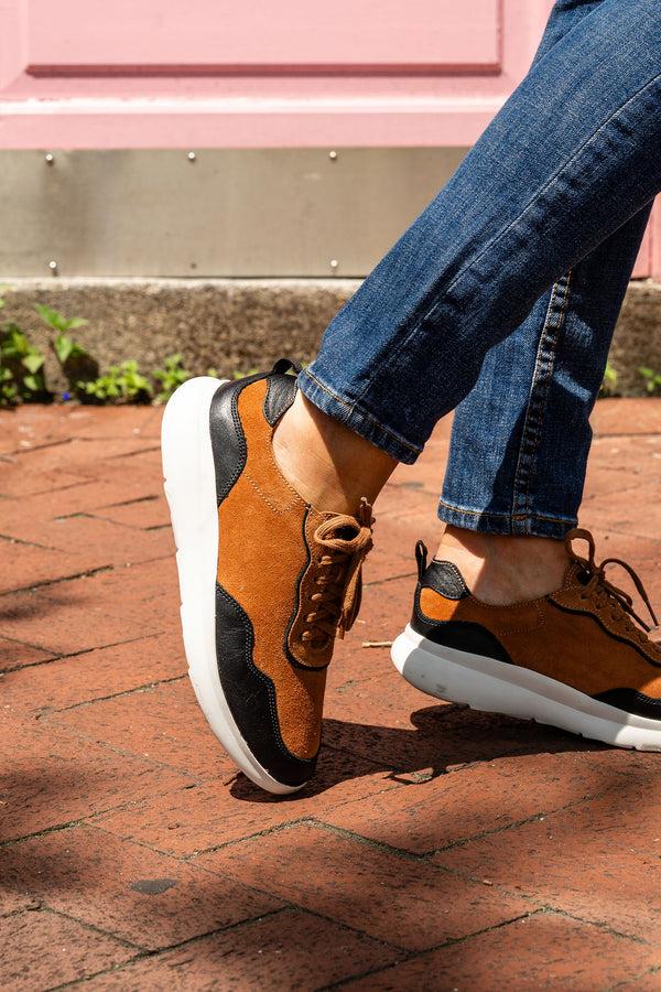 Patricia Green Patricia Green Women’s Travel Sneaker In Cognac/Black