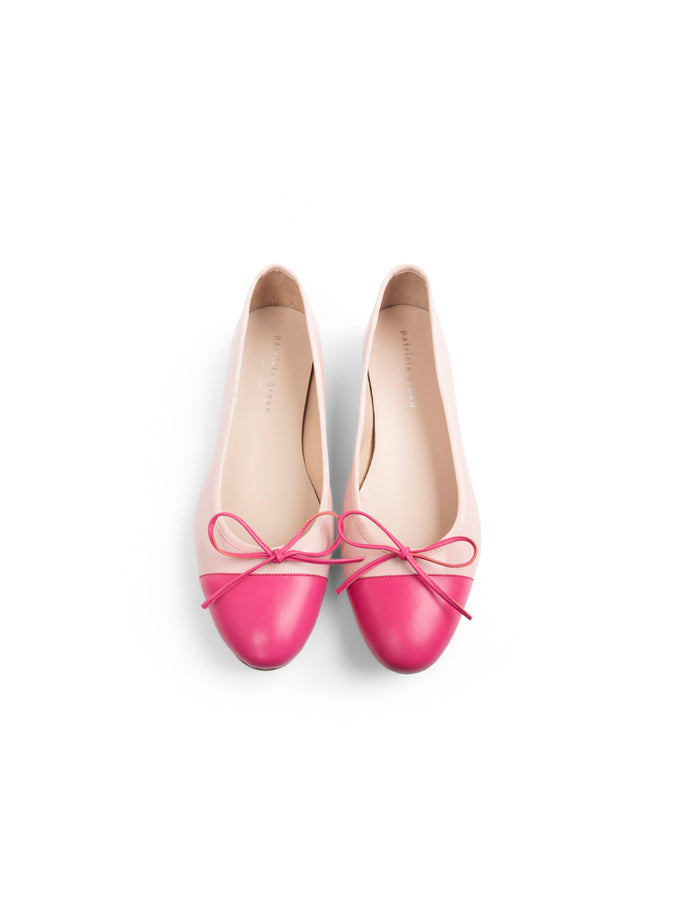 Patricia Green Patricia Green Women’s Tropez Cap Toe Ballet Flat In Light Pink/Hot Pink
