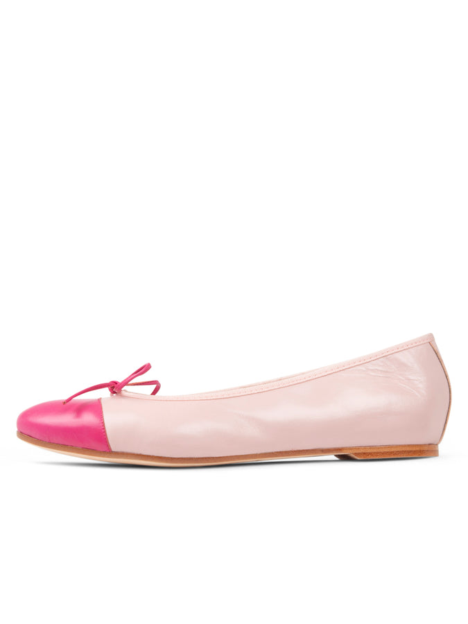 Patricia Green Patricia Green Women’s Tropez Cap Toe Ballet Flat In Light Pink/Hot Pink