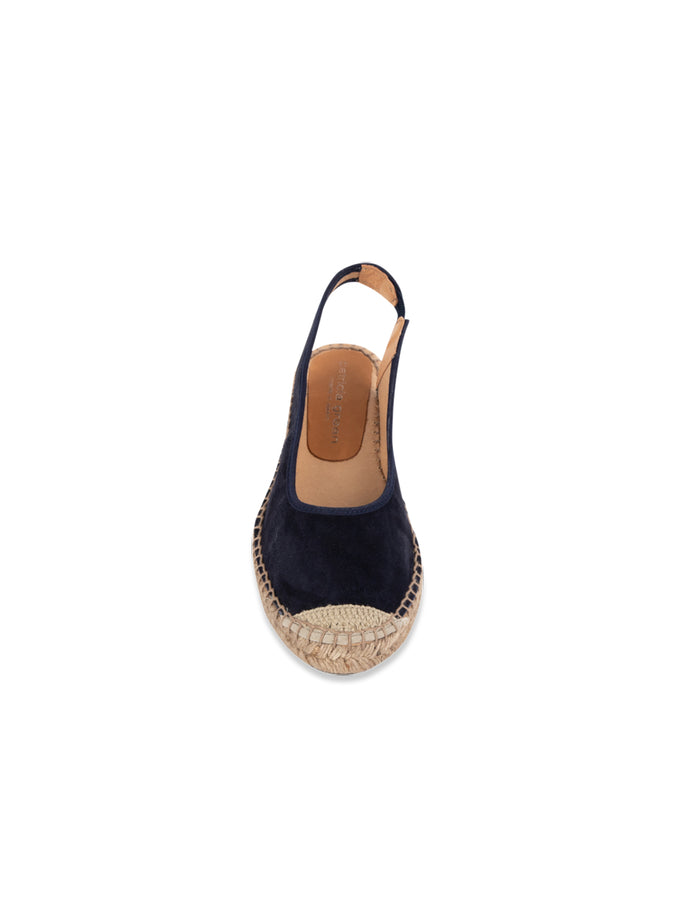Patricia Green Patricia Green Women’s Valencia Closed Toe Slingback Espadrille In Navy