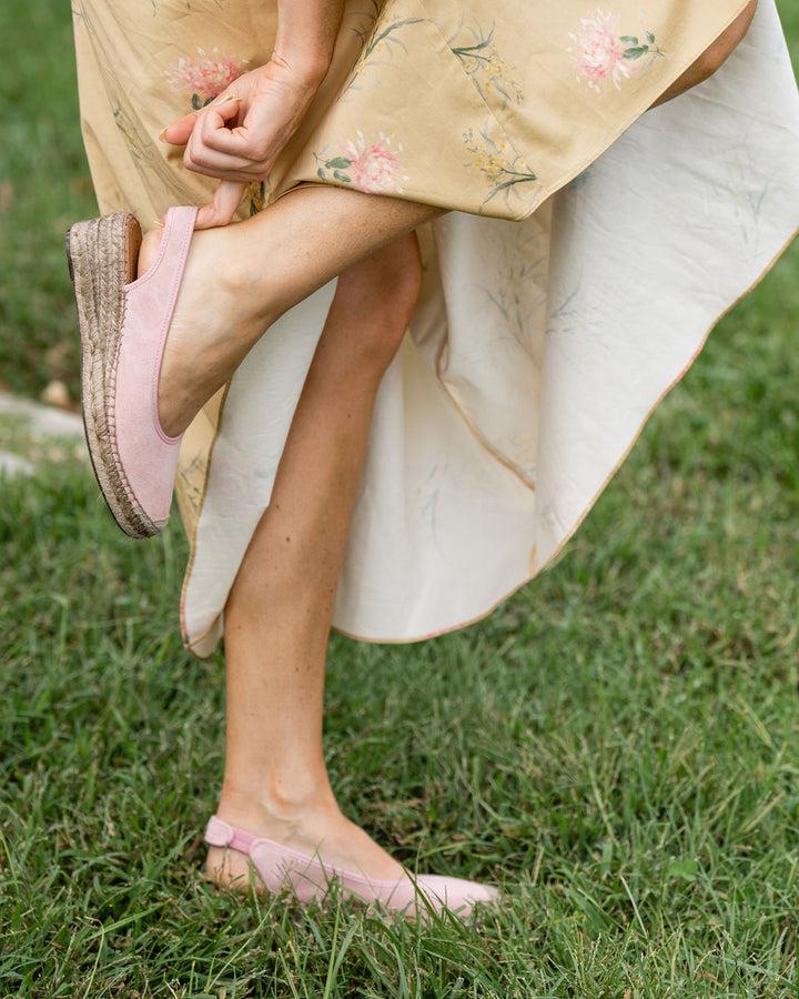 Patricia Green Patricia Green Women’s Valencia Closed Toe Slingback Espadrille In Blush Pink