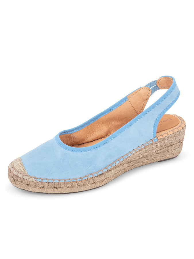 patricia green Patricia Green Women’s Valencia Closed Toe Slingback Espadrille in French Blue