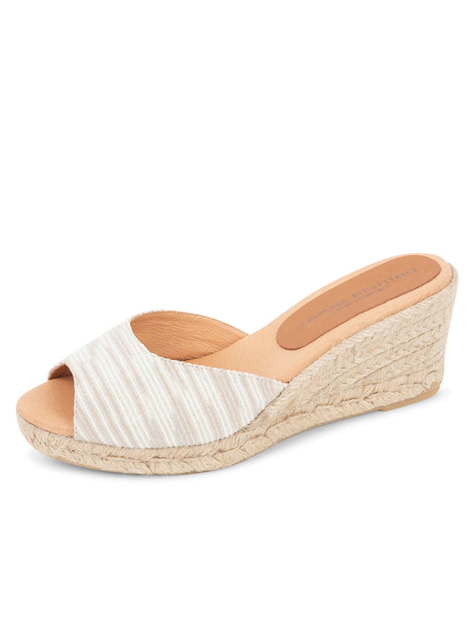 patricia green Patricia Green Women’s Verona Slip On Espadrille in Metallic Pearl