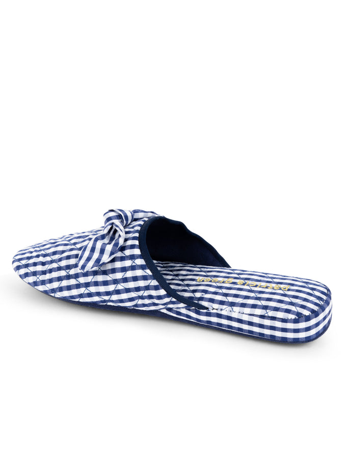 Patricia Green Patricia Green Women’s Zoe Gingham Check Slipper In Navy