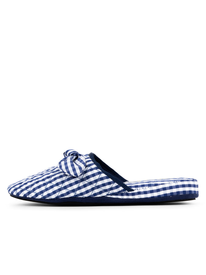 Patricia Green Patricia Green Women’s Zoe Gingham Check Slipper In Navy