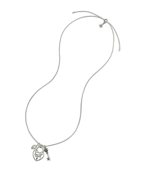 Patricia Nash Adjustable Charm Necklace Lock And Key Collection