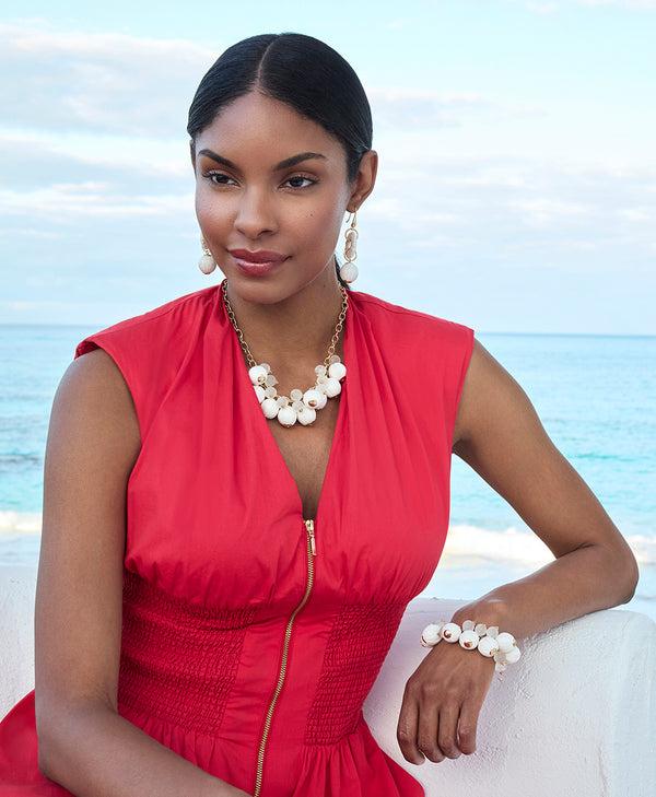 Patricia Nash Adjusted Multi Bead Bracelet Raffia Beaded