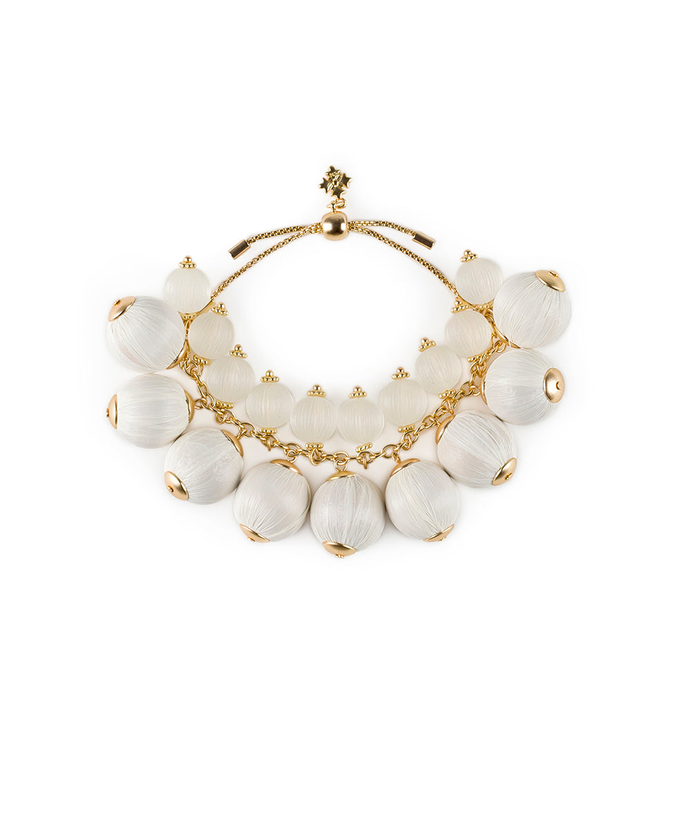 patricia nash Adjusted Multi Bead Bracelet Raffia Beaded