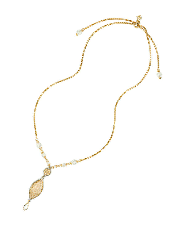 Patricia Nash Adjustible Marquise Necklace Filigree Collection