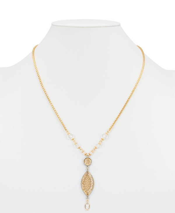Patricia Nash Adjustible Marquise Necklace Filigree Collection