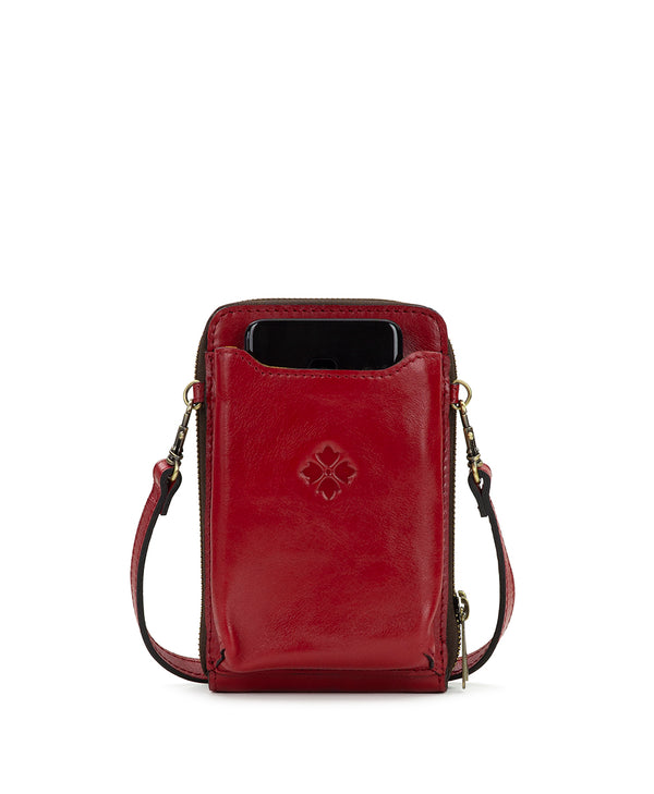 Patricia Nash Albertine Phone Crossbody Grecian Rose Inlay
