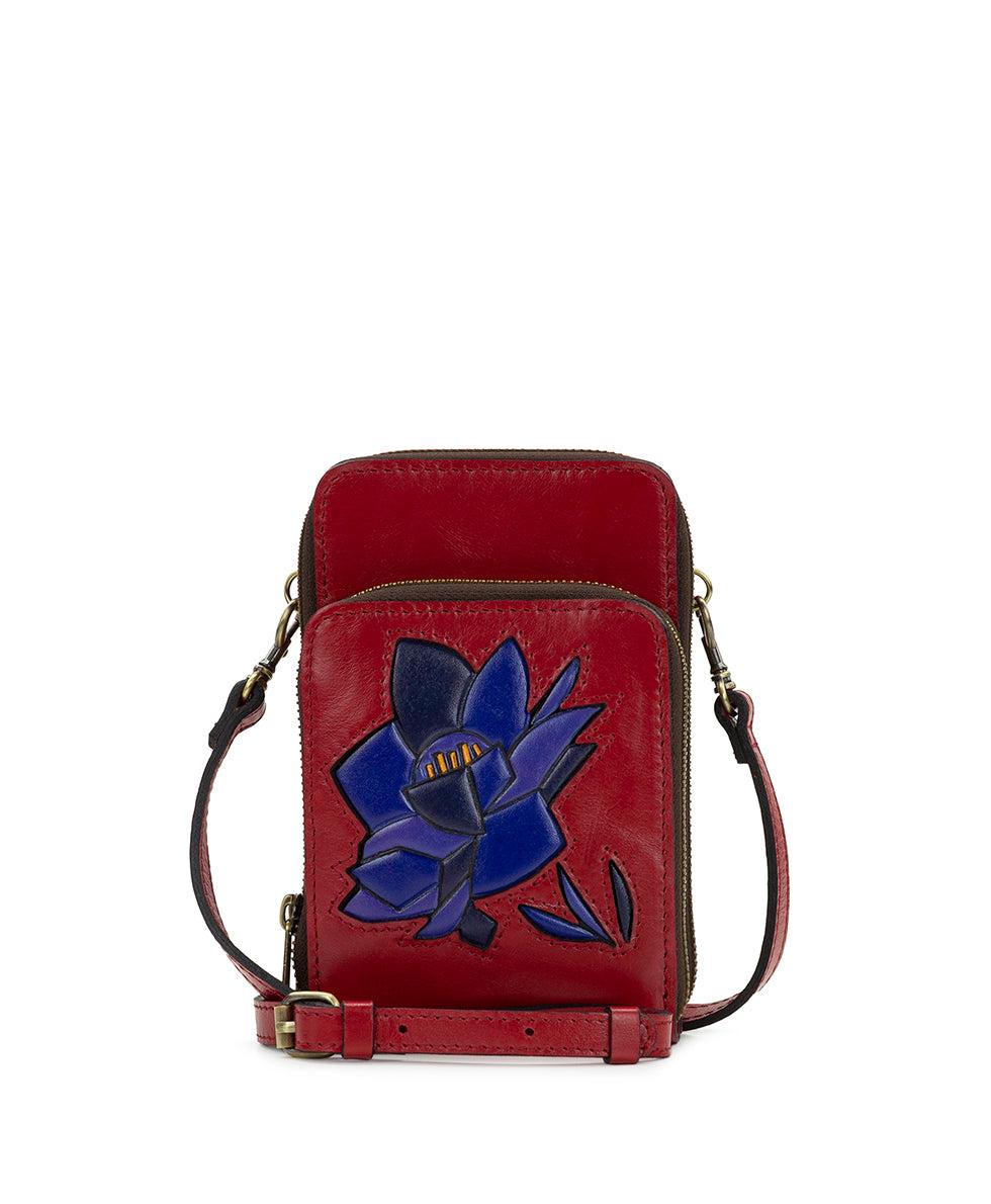 patricia nash Albertine Phone Crossbody Grecian Rose Inlay