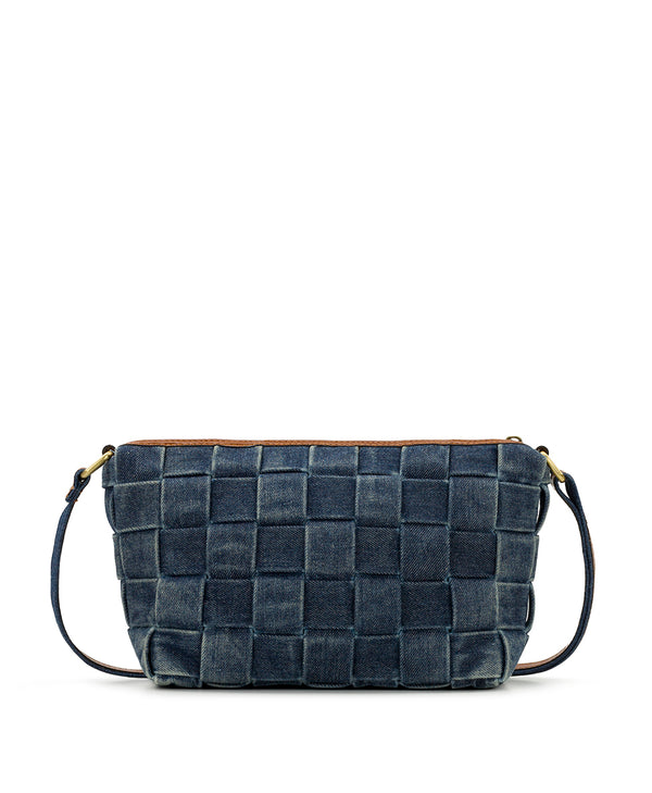 Patricia Nash Andali Woven Crossbody Denim Stonewashed