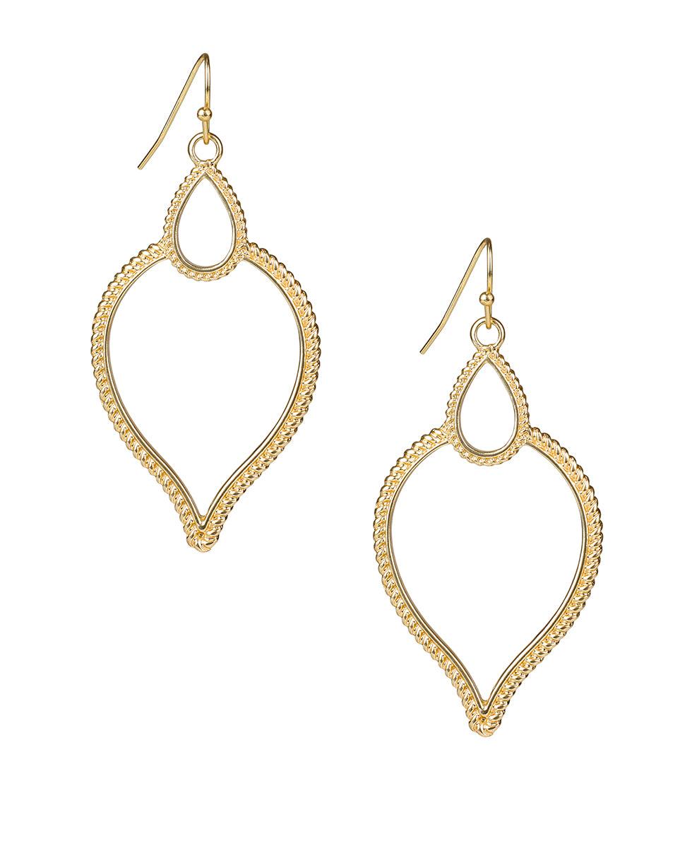 patricia nash Arabesque Hoop Drop Earrings Rope Ring