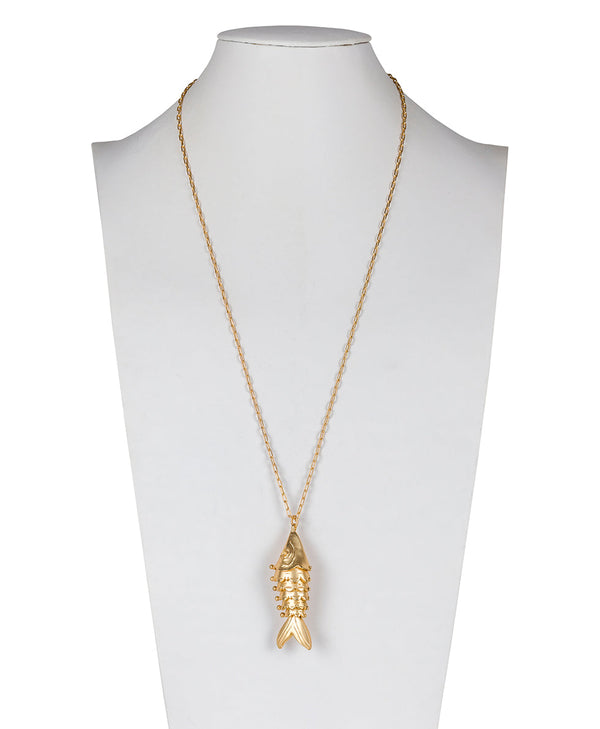 Patricia Nash Articulated Fish Pendant Necklace Natural Wonders