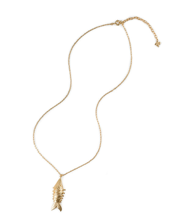 Patricia Nash Articulated Fish Pendant Necklace Natural Wonders