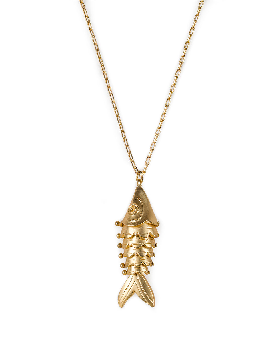 patricia nash Articulated Fish Pendant Necklace Natural Wonders