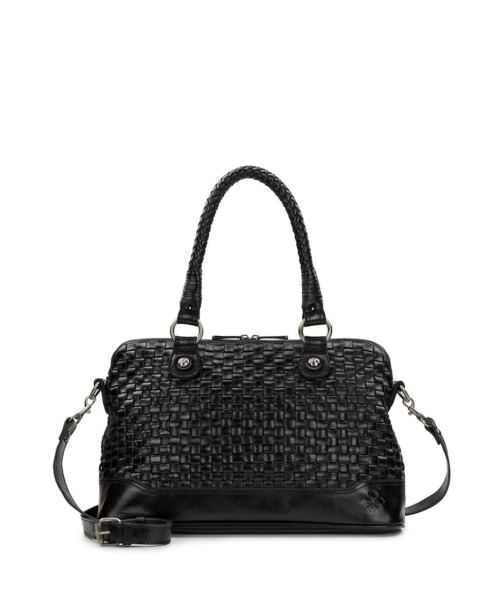 patricia nash Augusta Satchel Discovery Collection — Vintage Distressed Woven Leather