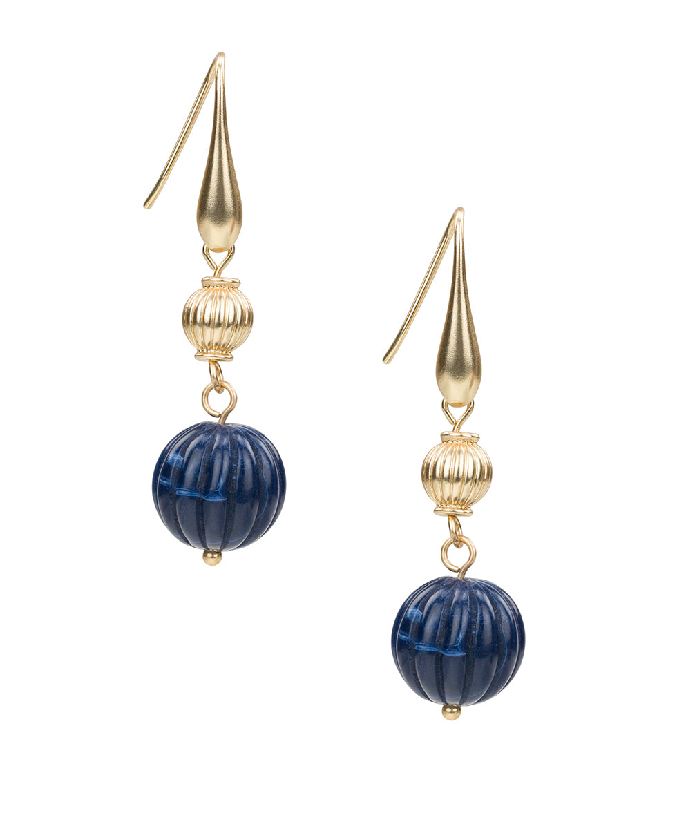 patricia nash Bead Drop Earrings Scalloped Bead Collection
