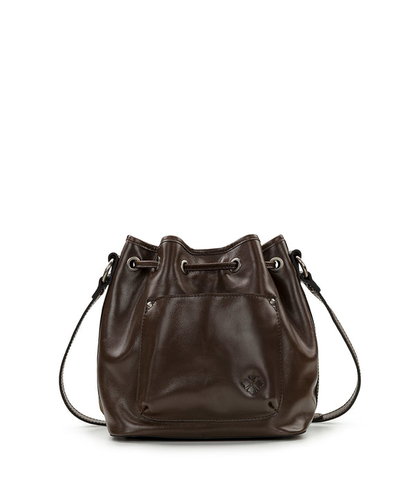 Patricia Nash Bellona Drawstring Suede Leather Weave