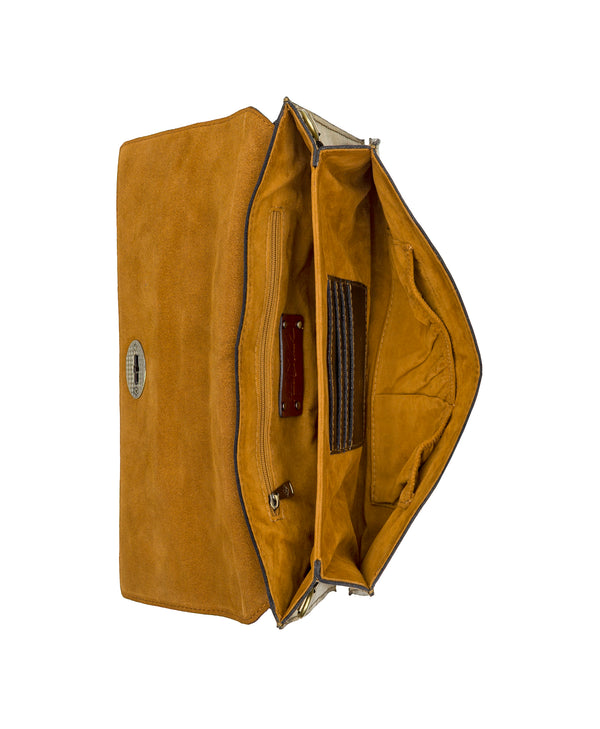 Patricia Nash Belvi Top Handle Crossbody Vintage Distressed Metallic