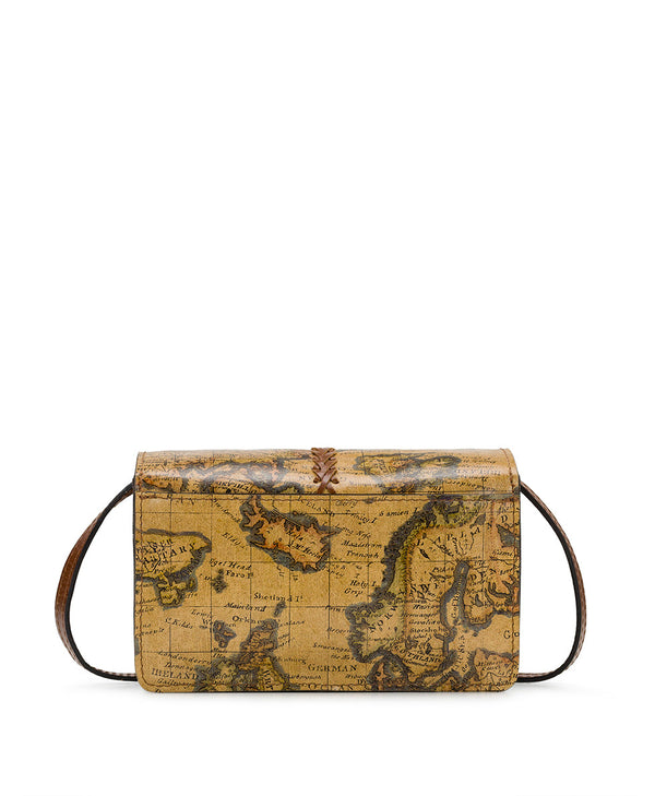 Patricia Nash Bianco Crossbody Organizer European Map