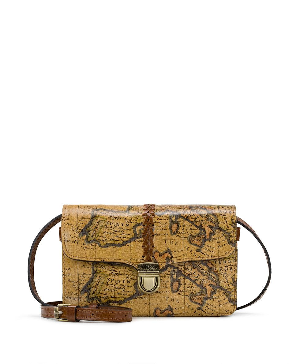 patricia nash Bianco Crossbody Organizer European Map