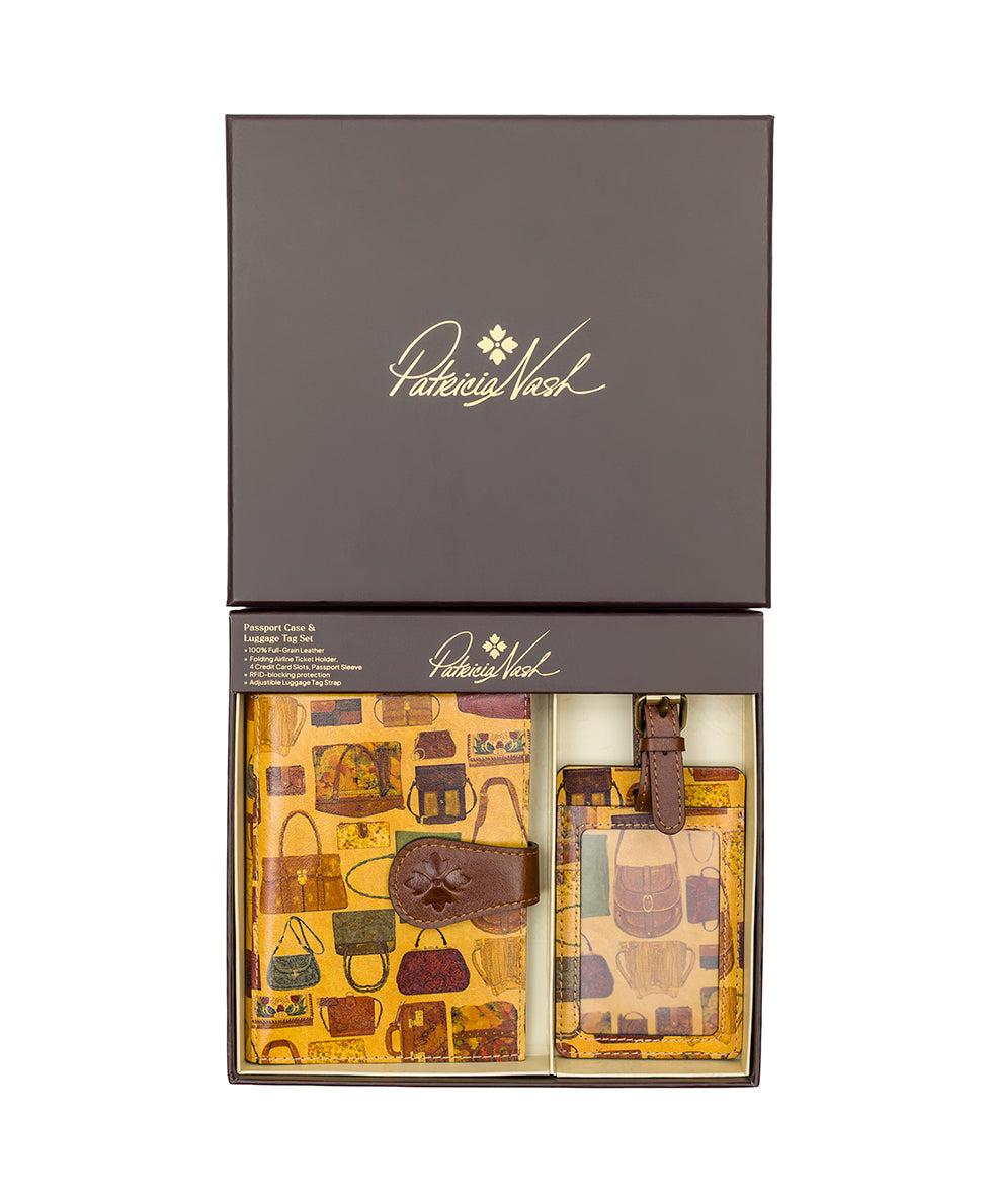 patricia nash Boxed Luggage Tag Set Patricia's Closet