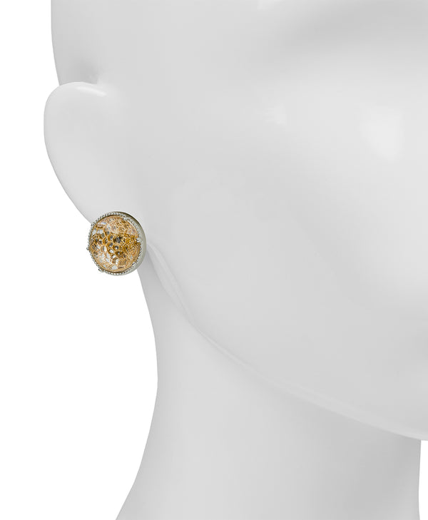 Patricia Nash Button Post Earrings Filigree Collection