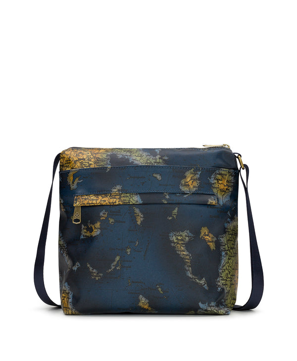 Patricia Nash Carmini Crossbody Patina Coated Linen Canvas – Greek Map