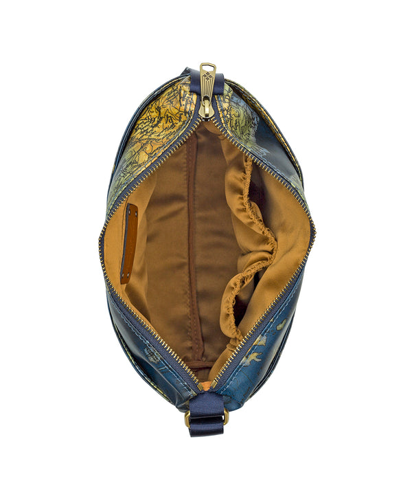 Patricia Nash Carmini Crossbody Patina Coated Linen Canvas – Greek Map