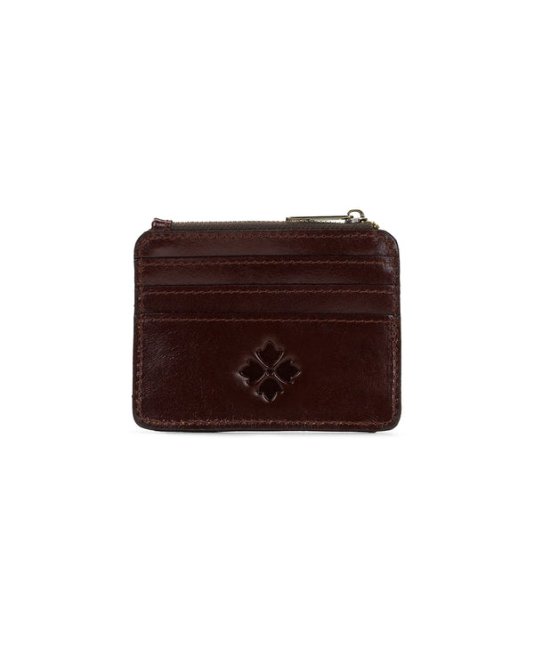 Patricia Nash Cassis ID Case Vintage Vegetable Tanned Colorblock