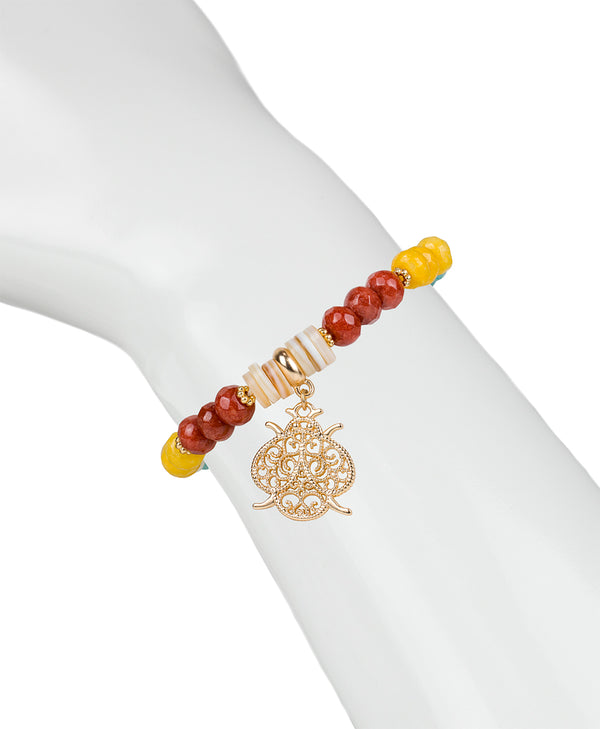 Patricia Nash Charm Stretch Bracelet Filigree And Flutter